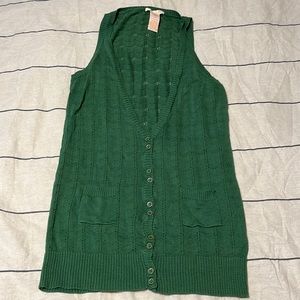 Womens Tulle Sweater Vest